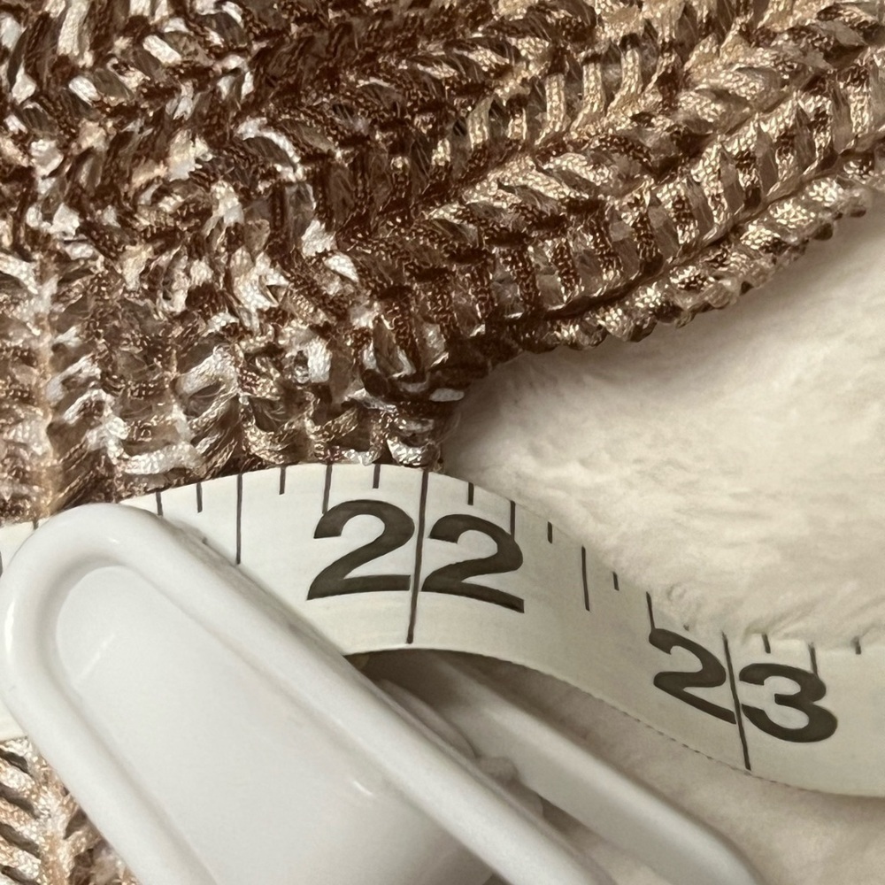 Alfred Dunner Brown and Cream Women's Cardigan - Picture 11 of 11